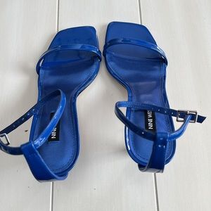 7M Blue Nine West Sandals with heel